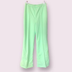 70s Peppermint Green Flare Pants